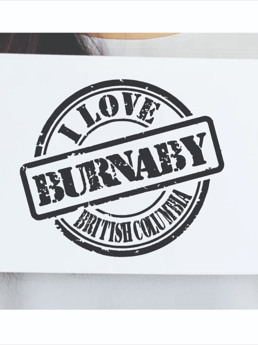 I love Burnaby British Columbia Decal 6 inch.